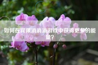 如何在宾果消消消游戏中获得更多的能量？