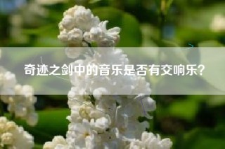 奇迹之剑中的音乐是否有交响乐？