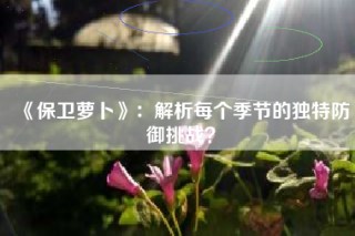 《保卫萝卜》：解析每个季节的独特防御挑战？