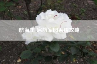 航海王-启航家园系统攻略