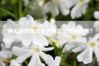 神无月的角色是否有交互对话选项？
