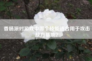 香肠派对游戏中哪个技能适合用于攻击敌方基地？