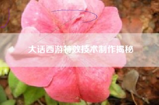 大话西游特效技术制作揭秘