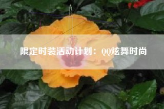 限定时装活动计划：QQ炫舞时尚