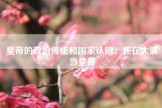 皇帝的政治传统和国家认同：我在大清当皇帝