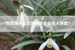 如何保护自己的城市免受敌人侵略？