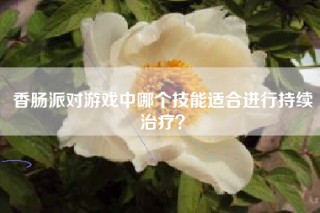 香肠派对游戏中哪个技能适合进行持续治疗？