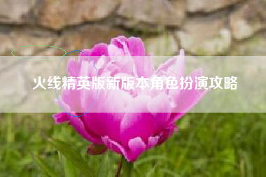 火线精英版新版本角色扮演攻略  第1张