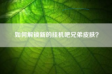 如何解锁新的挂机吧兄弟皮肤？  第1张