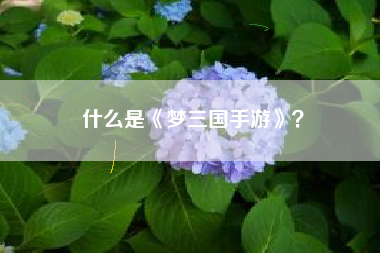 什么是《梦三国手游》？  第1张