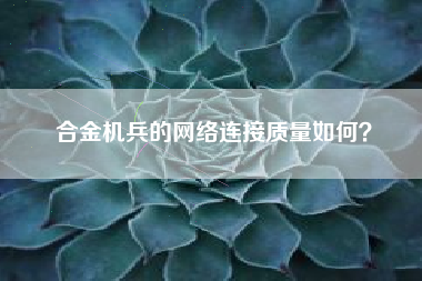 合金机兵的网络连接质量如何？  第1张