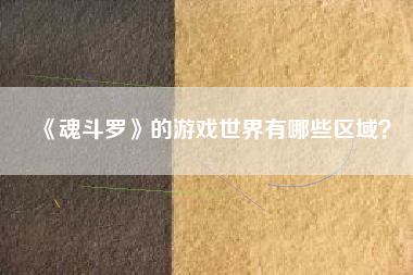 《魂斗罗》的游戏世界有哪些区域？  第1张