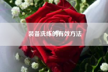 装备洗练的有效方法  第1张