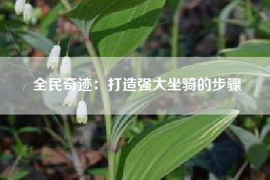 全民奇迹：打造强大坐骑的步骤  第1张