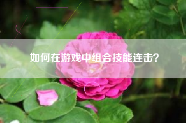 如何在游戏中组合技能连击？  第1张