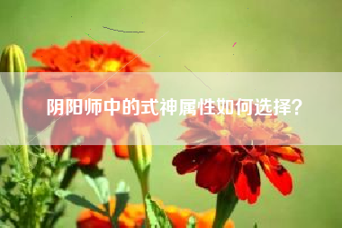 阴阳师中的式神属性如何选择？  第1张