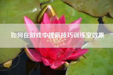 如何在游戏中提高技巧训练室效果  第1张