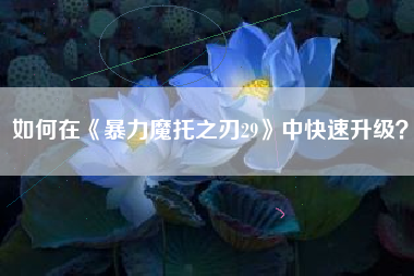 如何在《暴力魔托之刃29》中快速升级？  第1张