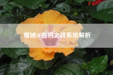 魔域SF名将之战系统解析  第1张