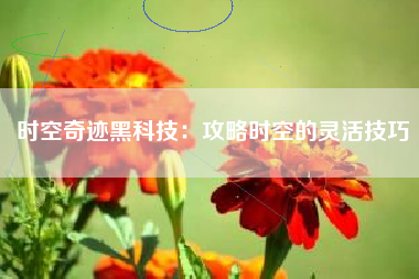 时空奇迹黑科技：攻略时空的灵活技巧  第1张