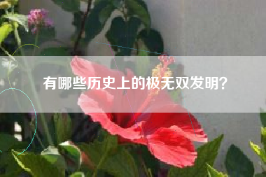 有哪些历史上的极无双发明？  第1张