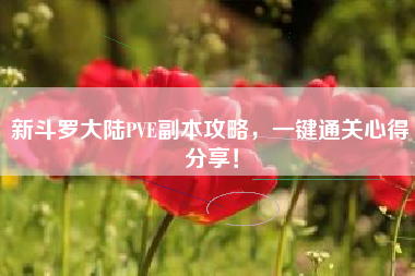 新斗罗大陆PVE副本攻略，一键通关心得分享！  第1张