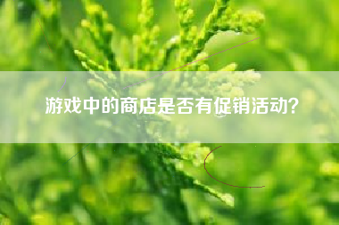 游戏中的商店是否有促销活动？  第1张