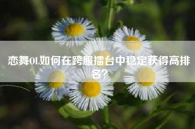 恋舞OL如何在跨服擂台中稳定获得高排名？  第1张