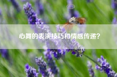 心舞的表演技巧和情感传递？  第1张
