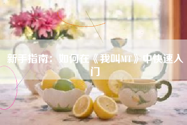 新手指南：如何在《我叫MT》中快速入门  第1张